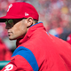 Phillies manager Gabe Kapler during yesterday’s 5-0 win over the Marlins.